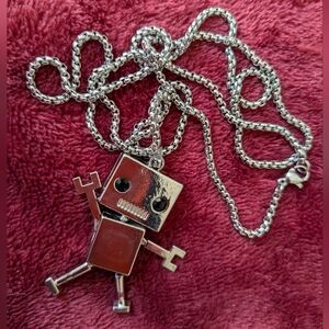 SOLD!!!  Old School Robot Necklace (unisex)